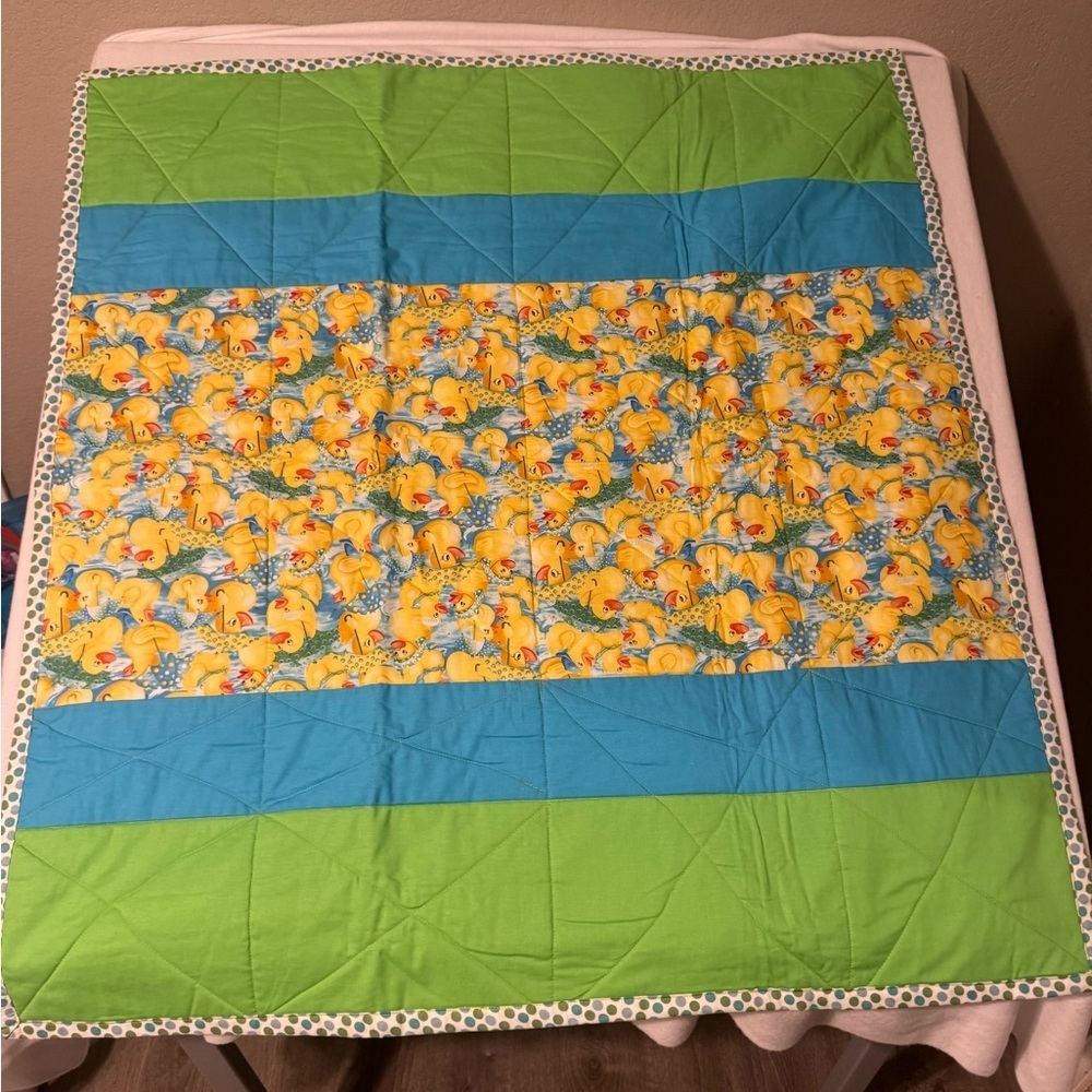 Handmade Duck Patterned Quilt